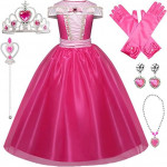Karnevalový kostým – Princezná Šípková Rúženka s doplnkami (140 L)